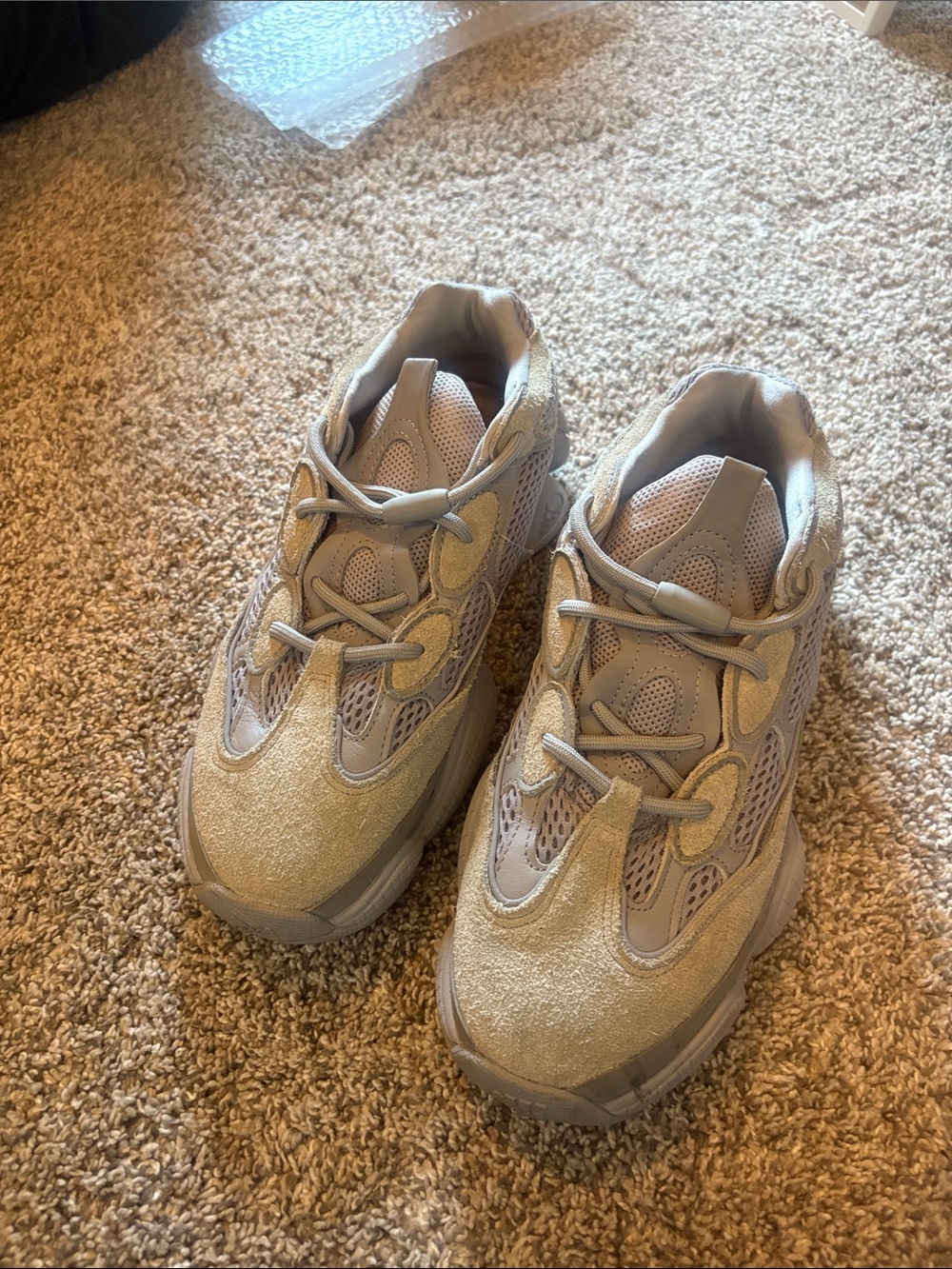 YEEZY 500’s US 9 Neutral Beige Athletic Sneakers - Comfortable Everyday Shoes